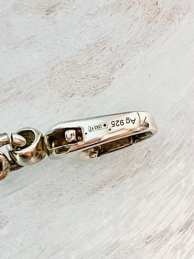 【超美品】GUCCI オーバル チェーン ネックレス 男女兼用　SV925
