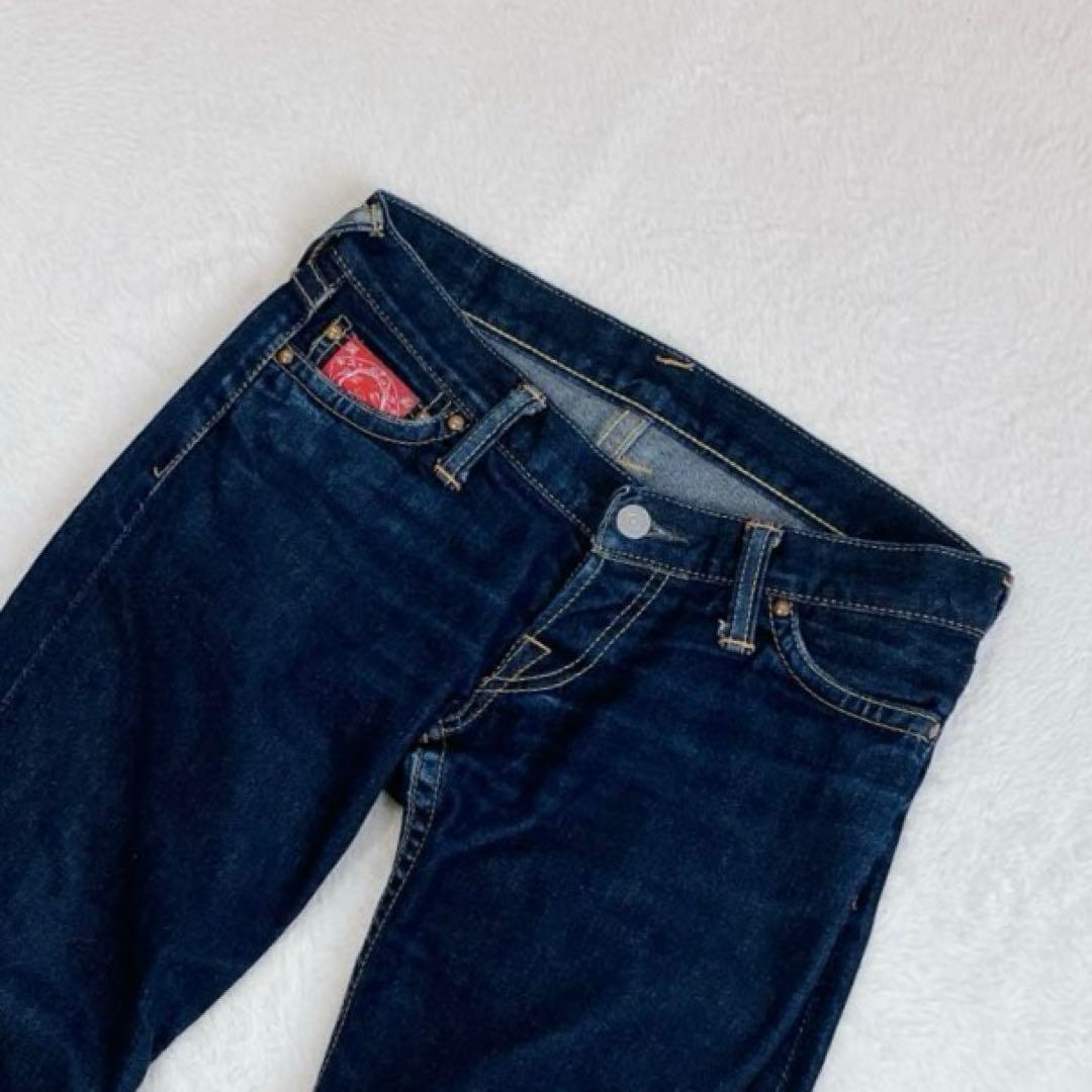 EVISU DONNA ジーンズ ローライズデニム ピンクカモメ　エヴィスy2k