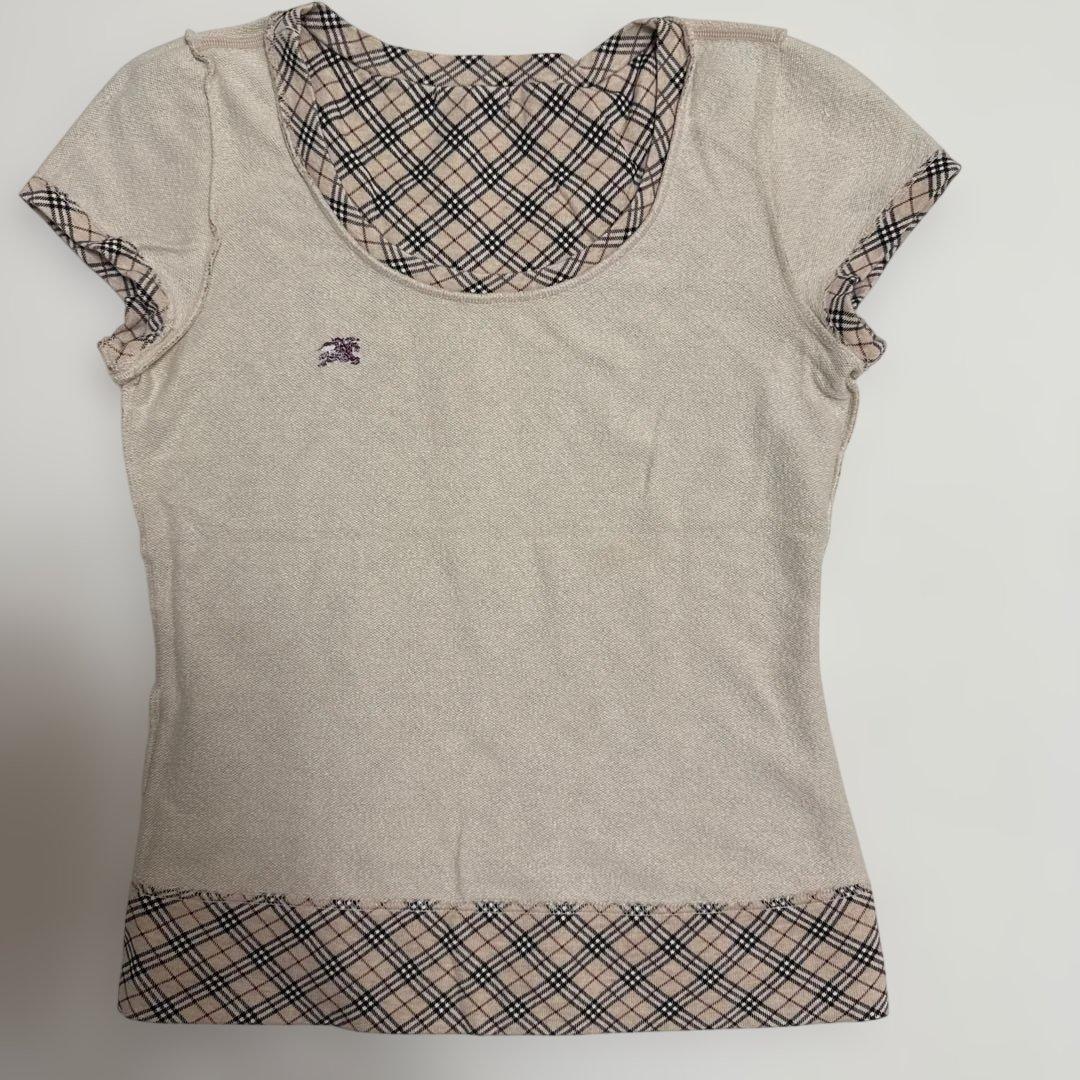 BURBERRY BLUE LABELチェックTシャツ 38