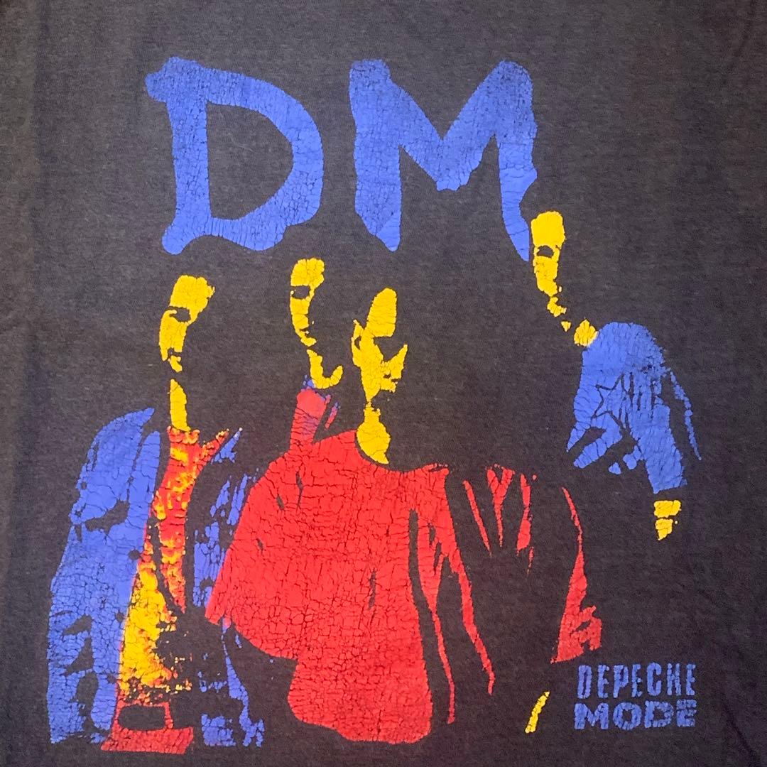 90s シングルステッチ Depeche Modeフェード バンドT 古着