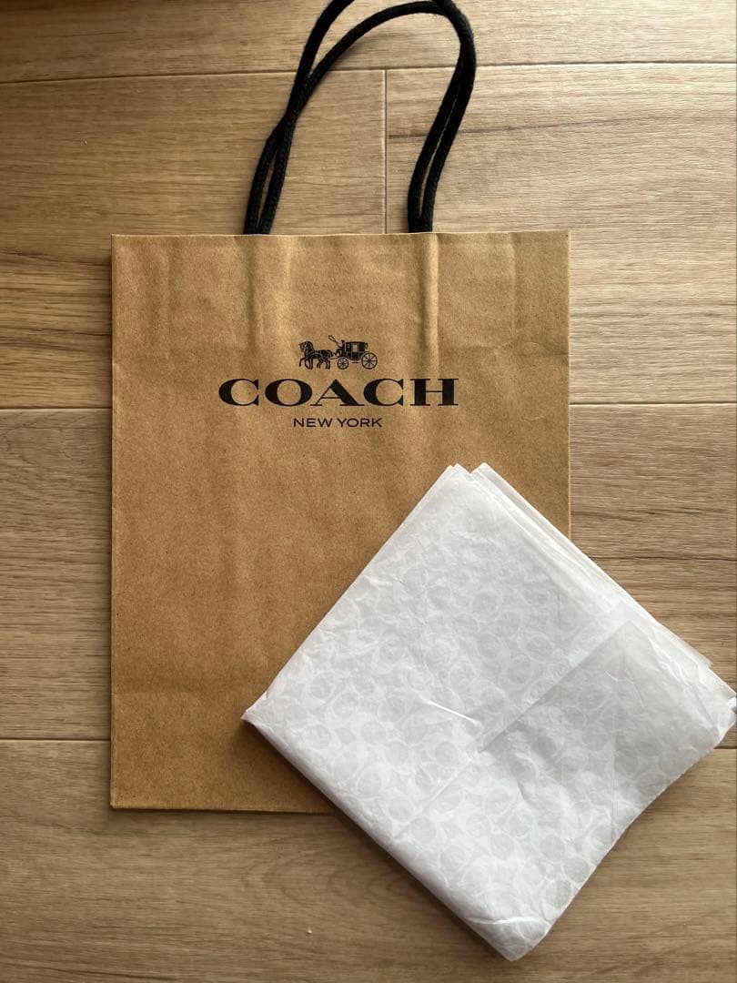 COACH コーチ 二つ折り財布 ピンク レザー