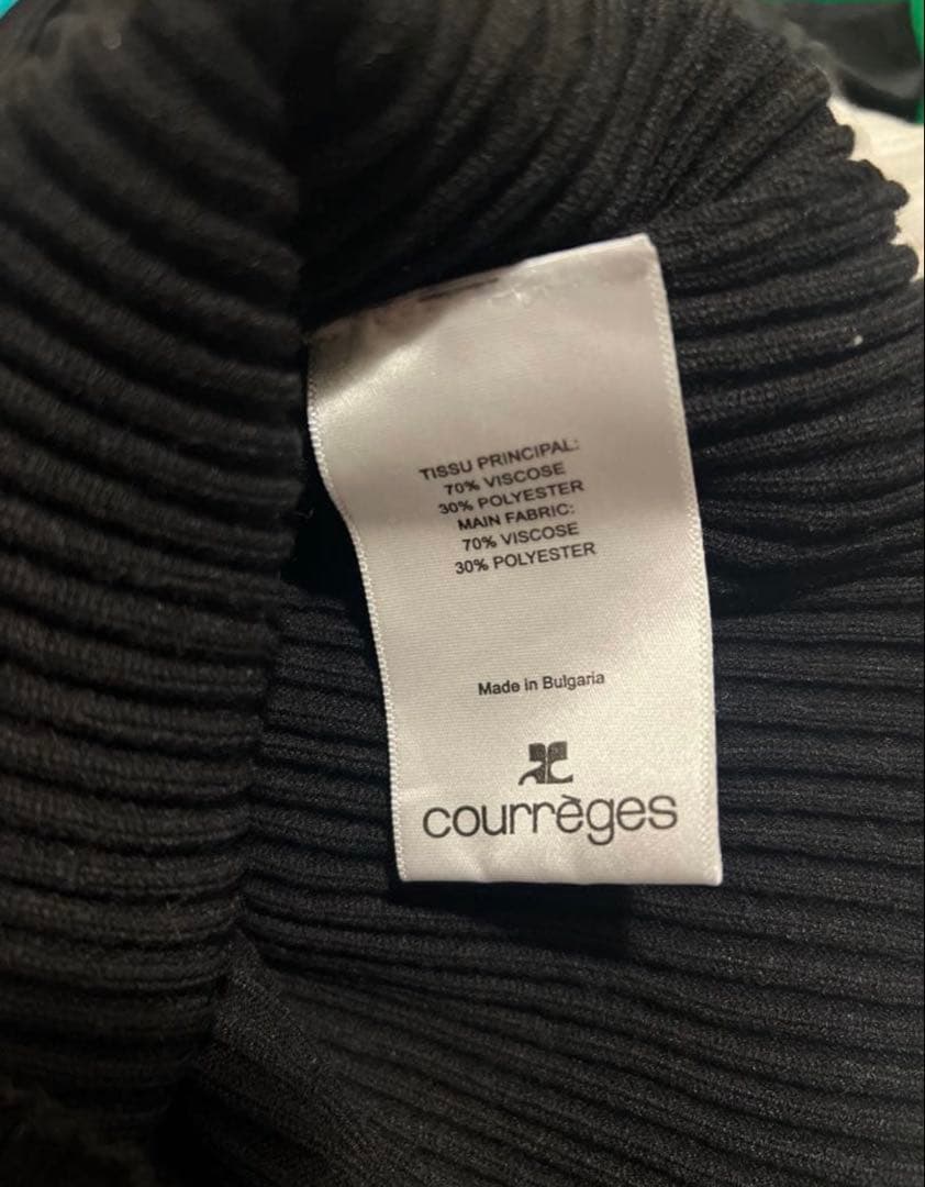 courrèges ブラック キャミソール
