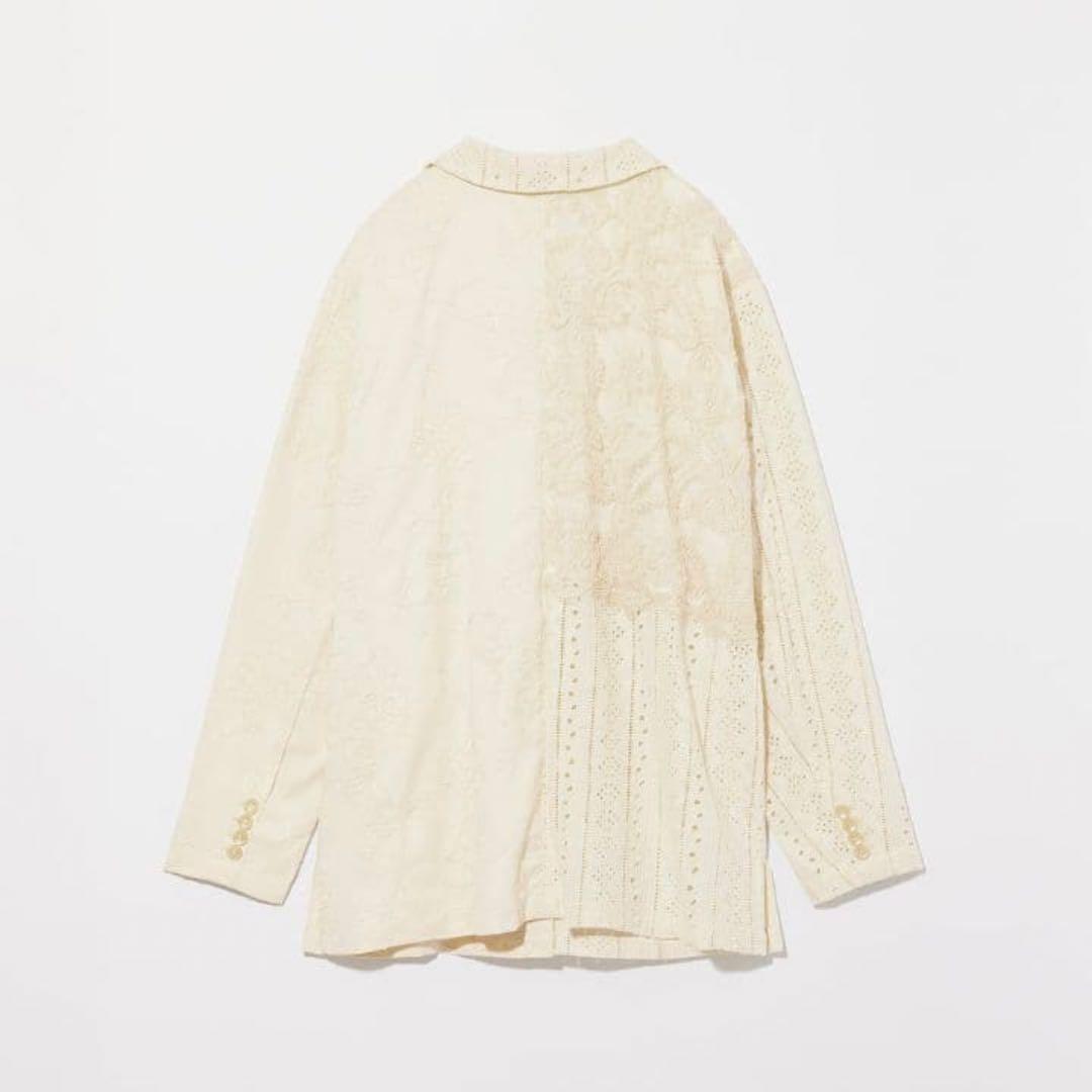 ジャケット・アウター Eaphi PATCHWORK EMBROIDERY LACE JACKET
