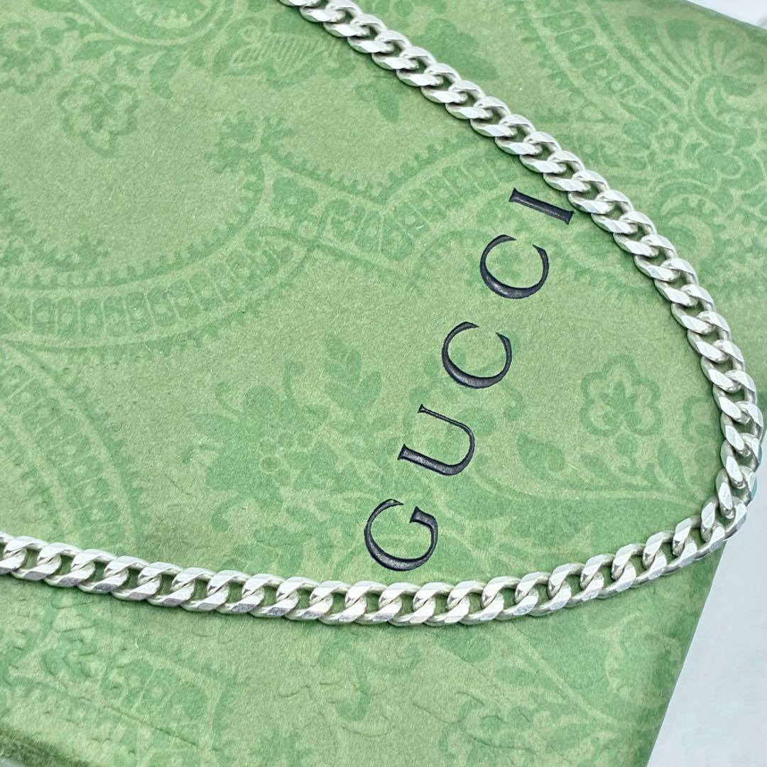【人気】GUCCI　グッチ　喜平チェーンのみ　ネックレス　50cm　3mm　美品