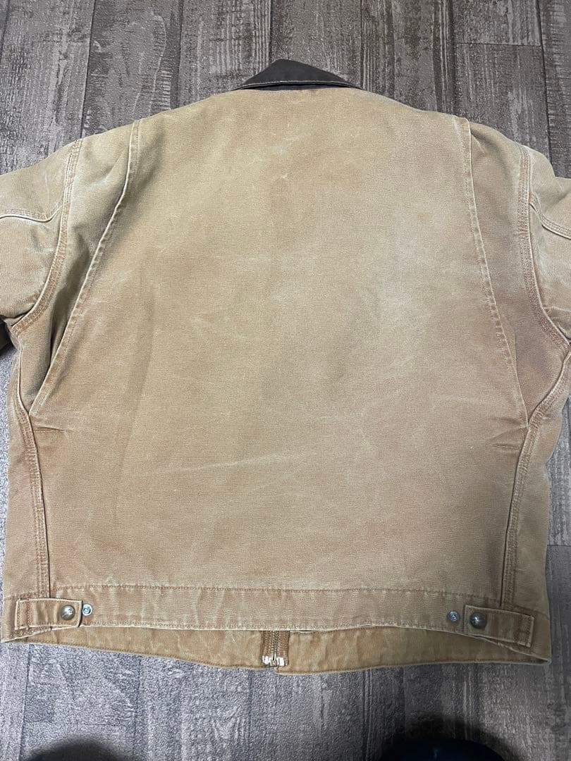 値下げOK　希少 Carhartt デトロイトジャケット 企業ロゴ入り