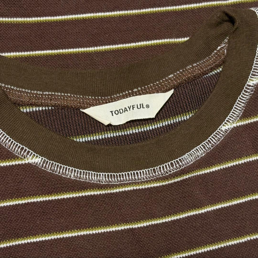 TODAYFUL Border Ringer Tee (CHO) ボーダー