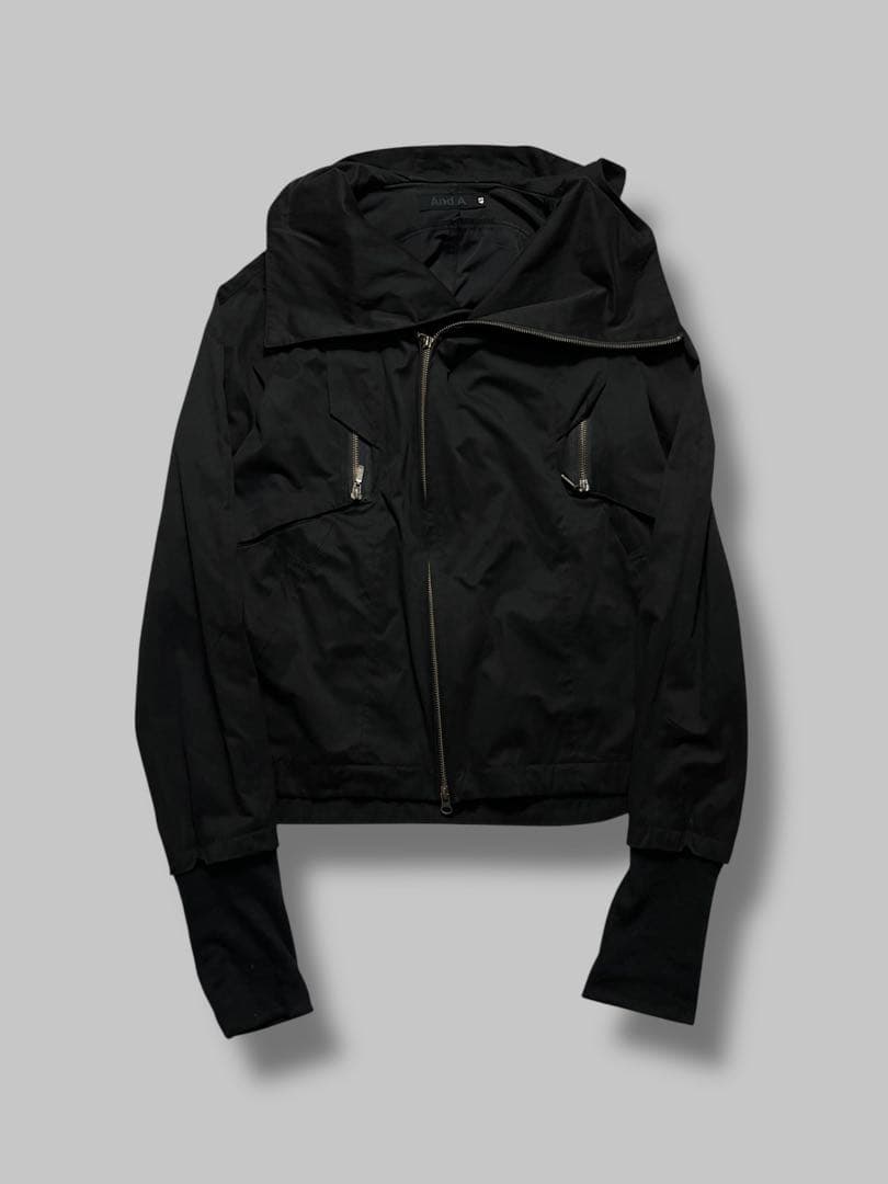 ジャケット・アウター archive Asymmetric Layered Hooded Jacket