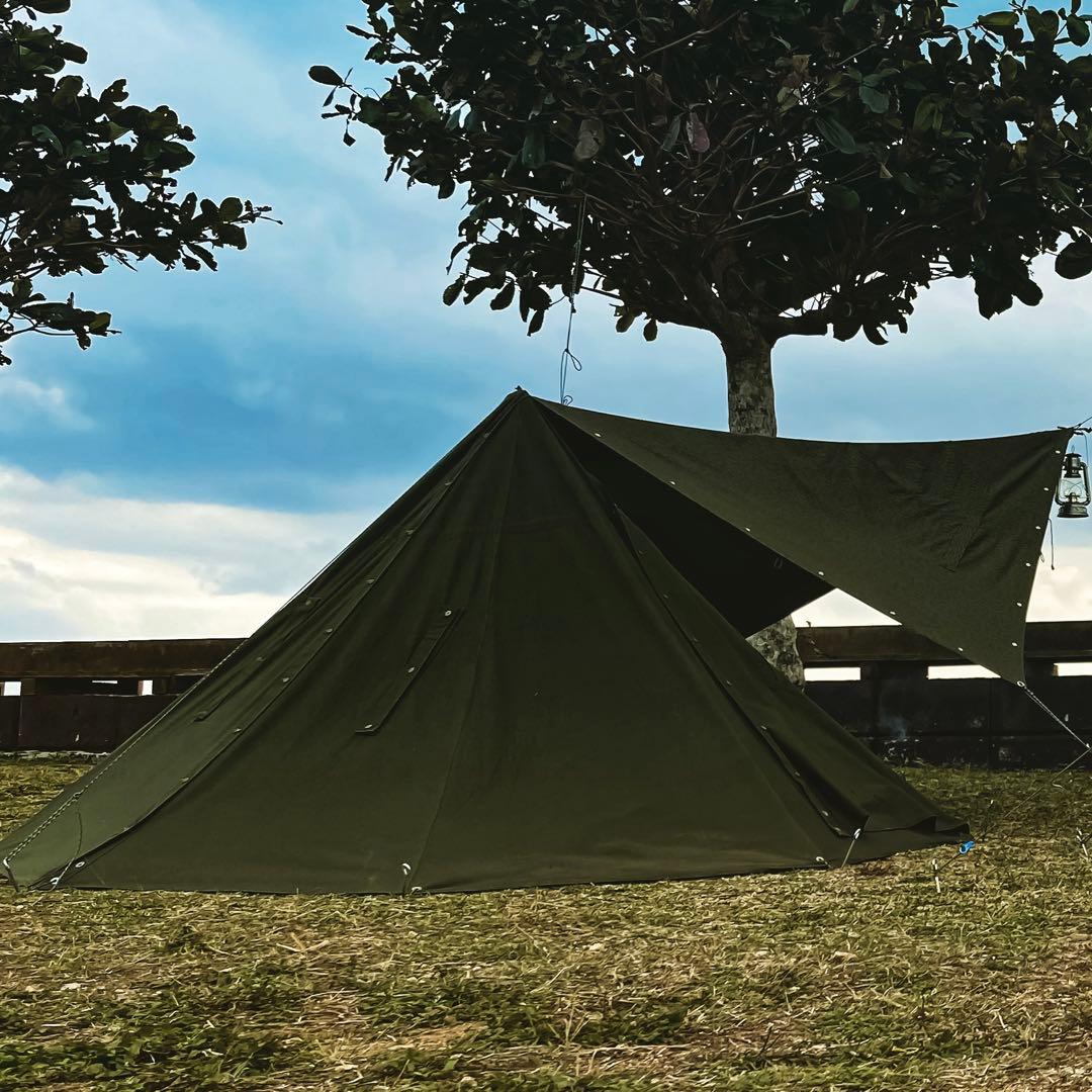 [軍幕]ポーランド軍幕size2 2枚1組　美品