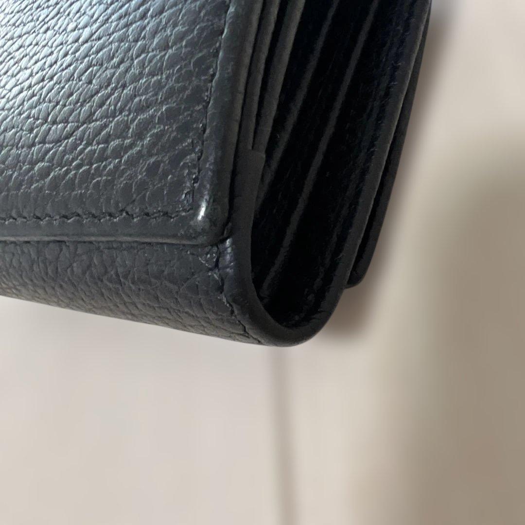 GUCCI 三つ折り財布　ブラック