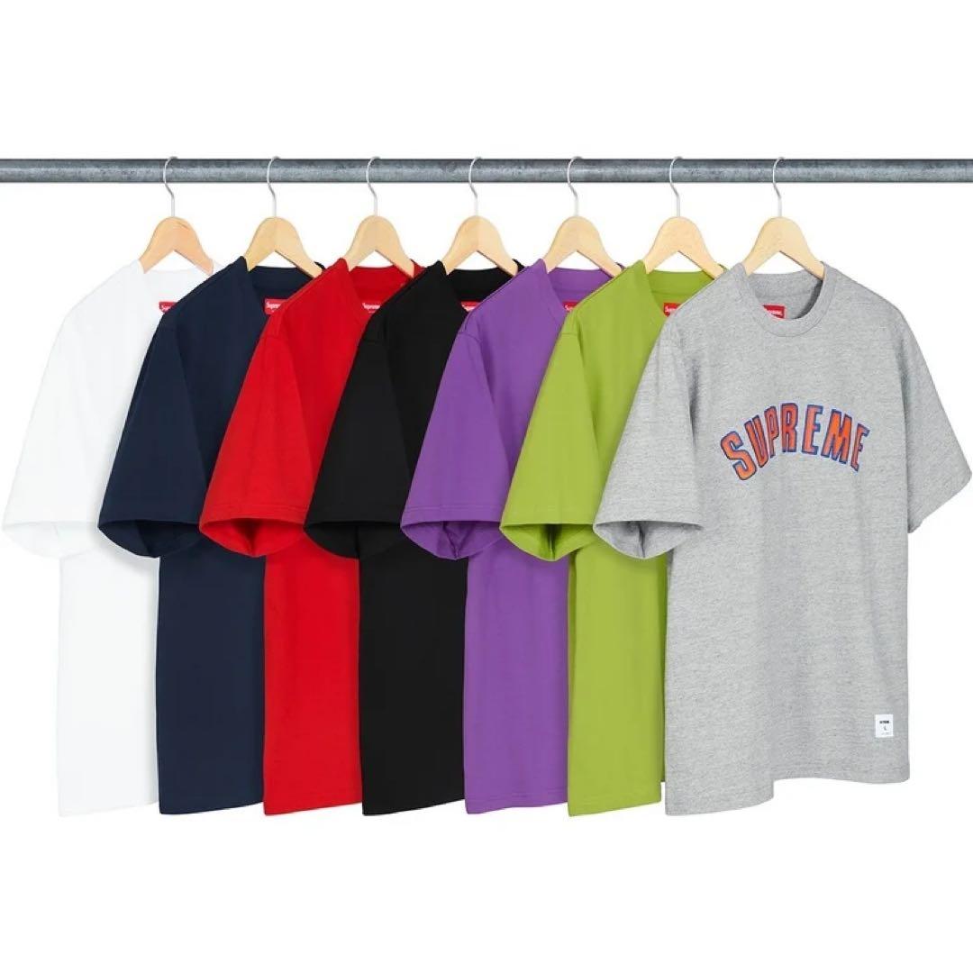 【2018AW】SUPREME \"Printed Arc T\"ネイビー L