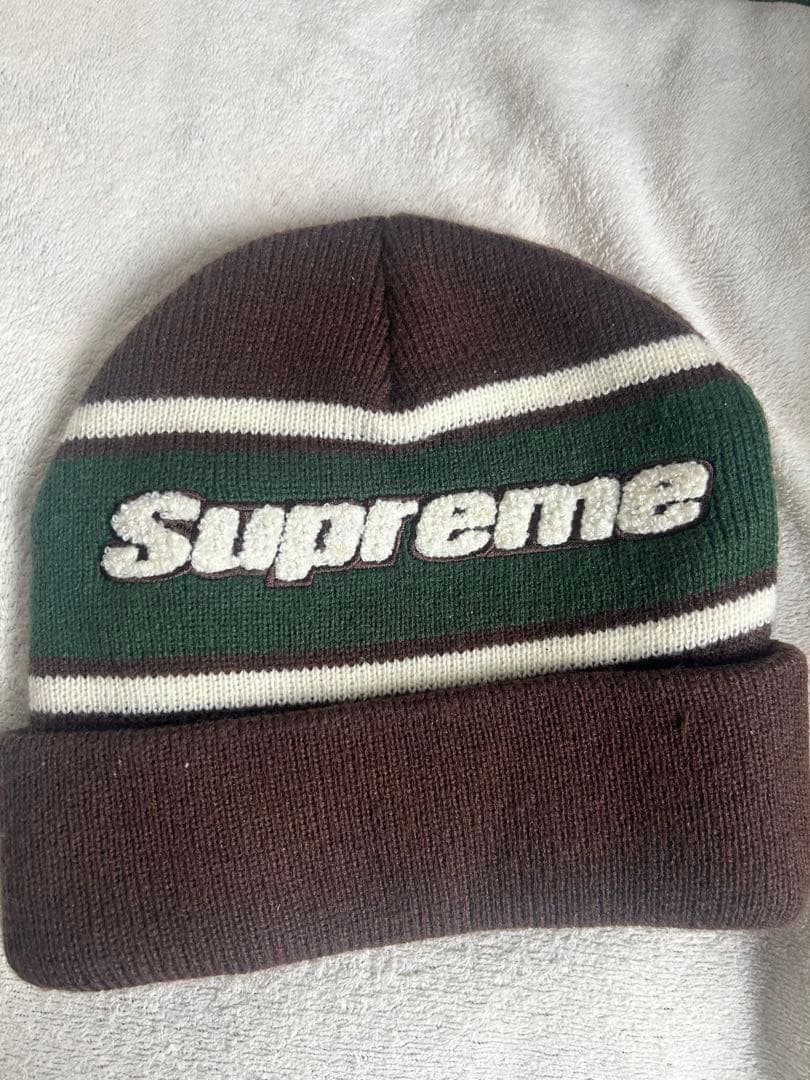 Supreme Chenille Stripe Beanie ビーニー