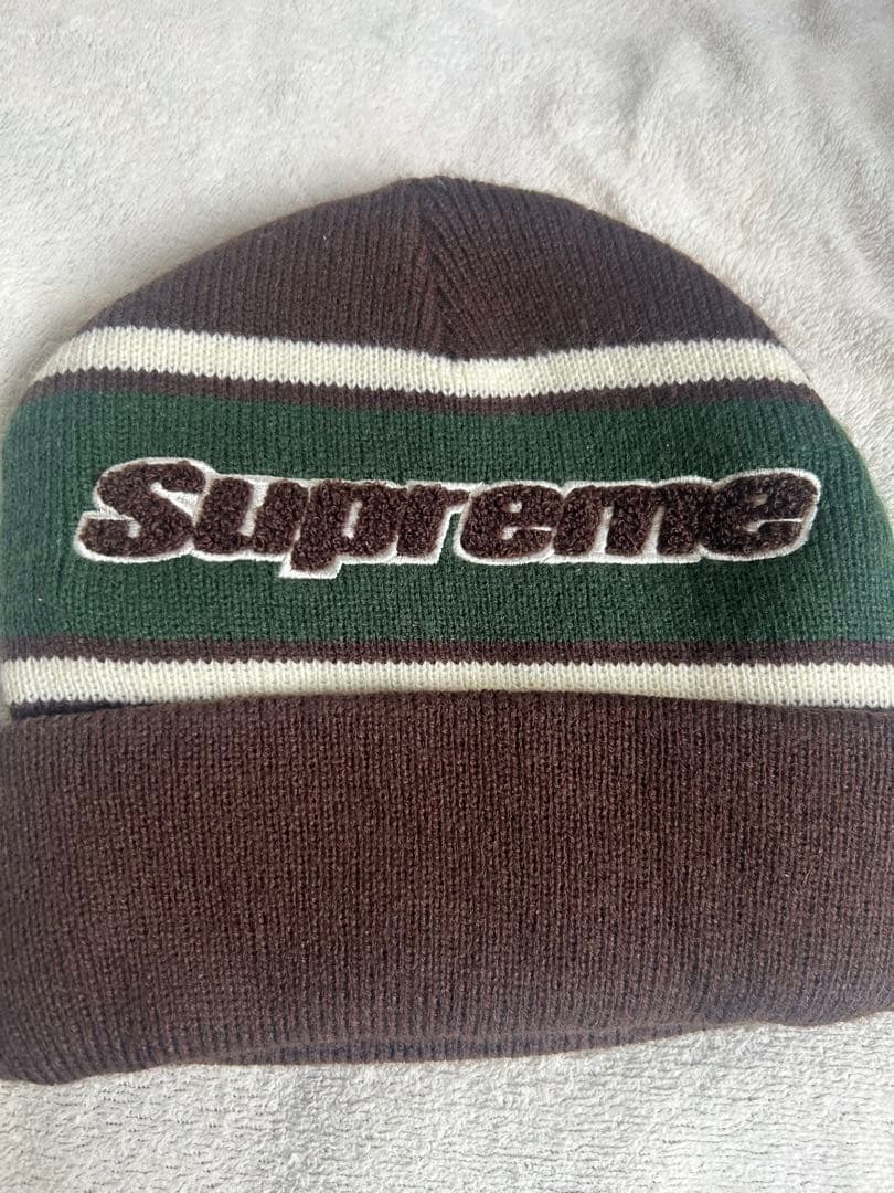 Supreme Chenille Stripe Beanie ビーニー