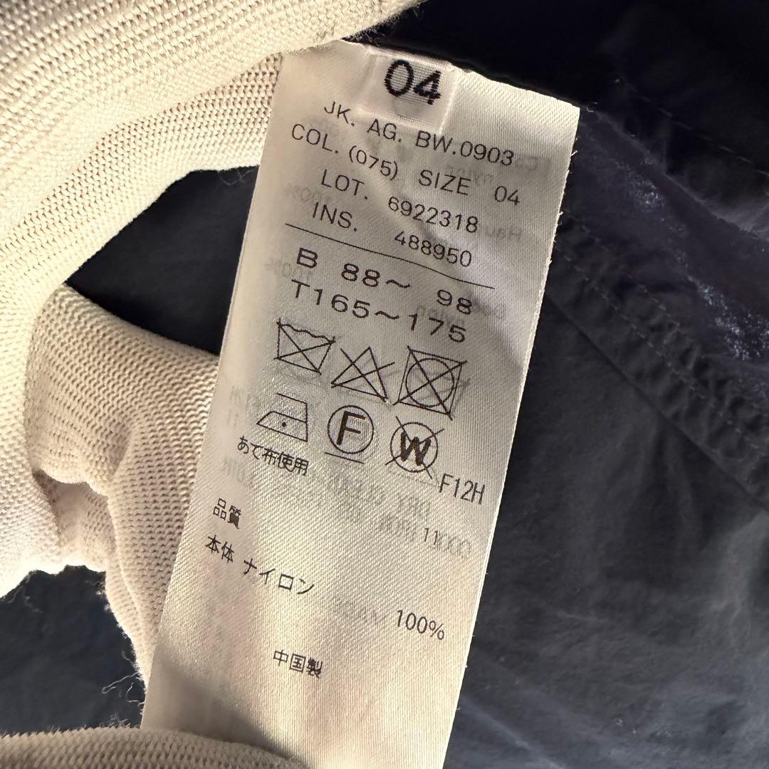 ATON AIR VENTILE SHORT MODS COAT 04 ネイビー