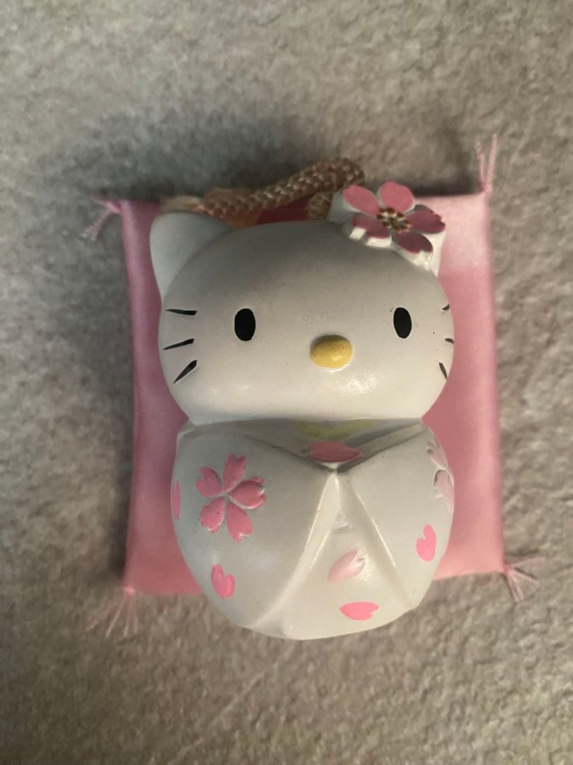 2001年物☆サンリオ ハローキティ 陶器置物 2体セット ビンテージ品