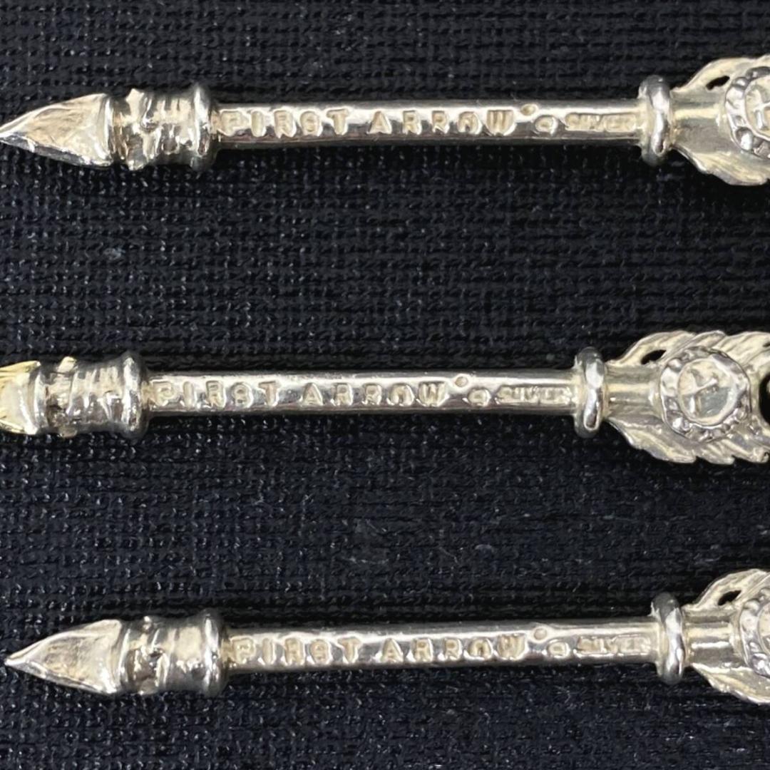 FIRST ARROW'S K18メタル シルバー ターコイズ 矢尻ペンダント