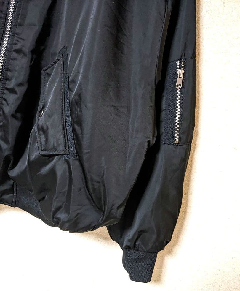 ZARA　ボアブルゾン　リバーシブル　MA-1　美品　ボンバージャケット　ファー