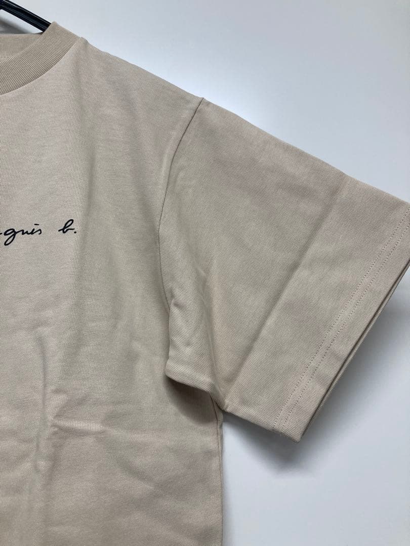 F-015-57 新品未使用　agnès b. ベージュ 半袖Tシャツ