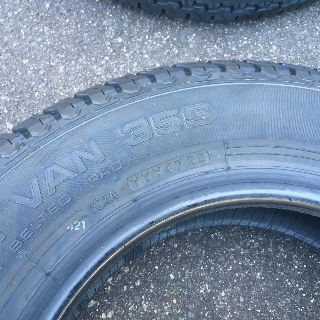 送料込み 新車外し145/80R12未使用同等
