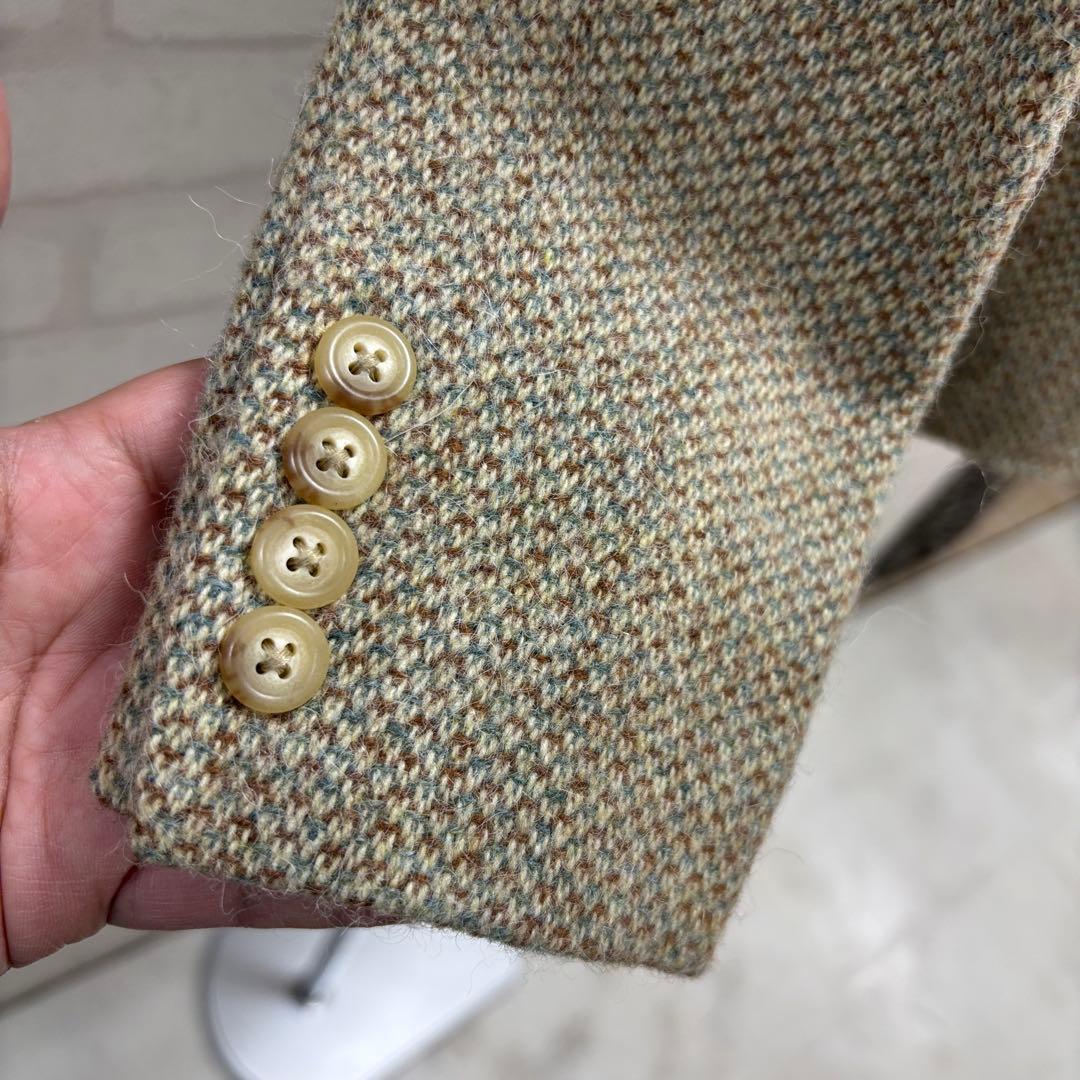 ★美品★RALPH LAUREN ベージュ ツイード テーラードジャケット