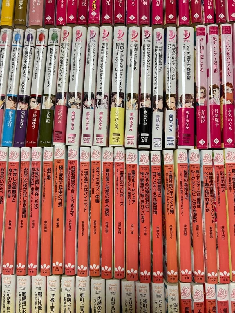 小説　まとめ　恋愛　ラブロマンス　文庫　約200冊　エタニティ　オパール　など