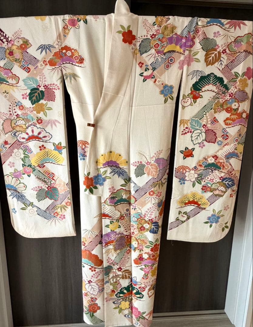 【極美品】振袖6点セット 華やか 古典柄 式典 フルセット可 No46/6 ②