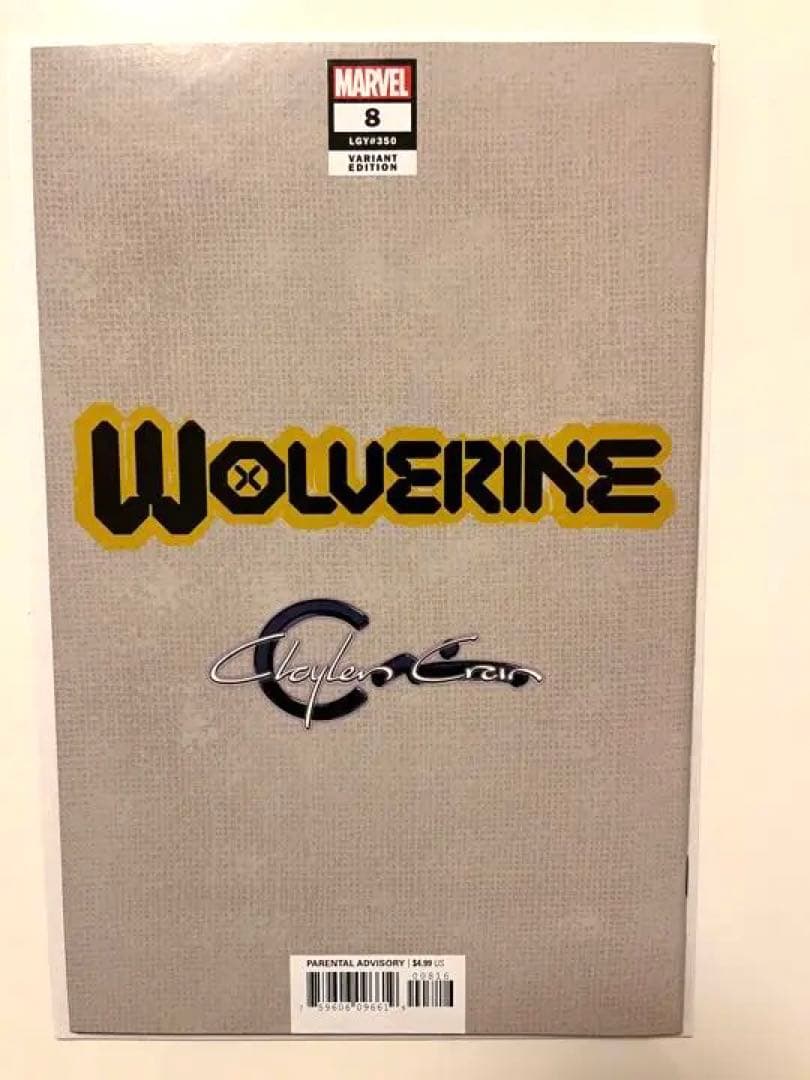 洋書 Wolverine #8 Clayton Crain variant