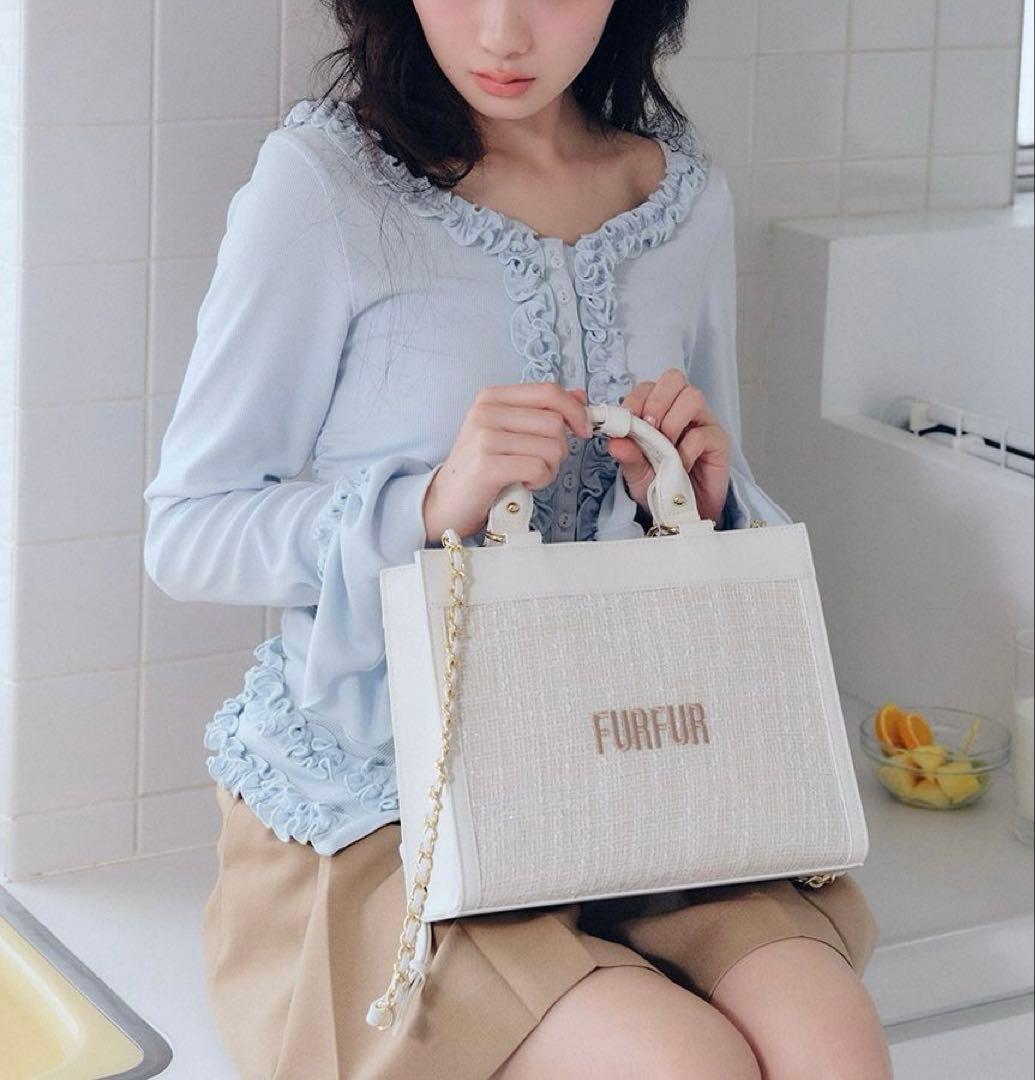 【新品タグ付き】FUR FUR フリルカーディガン