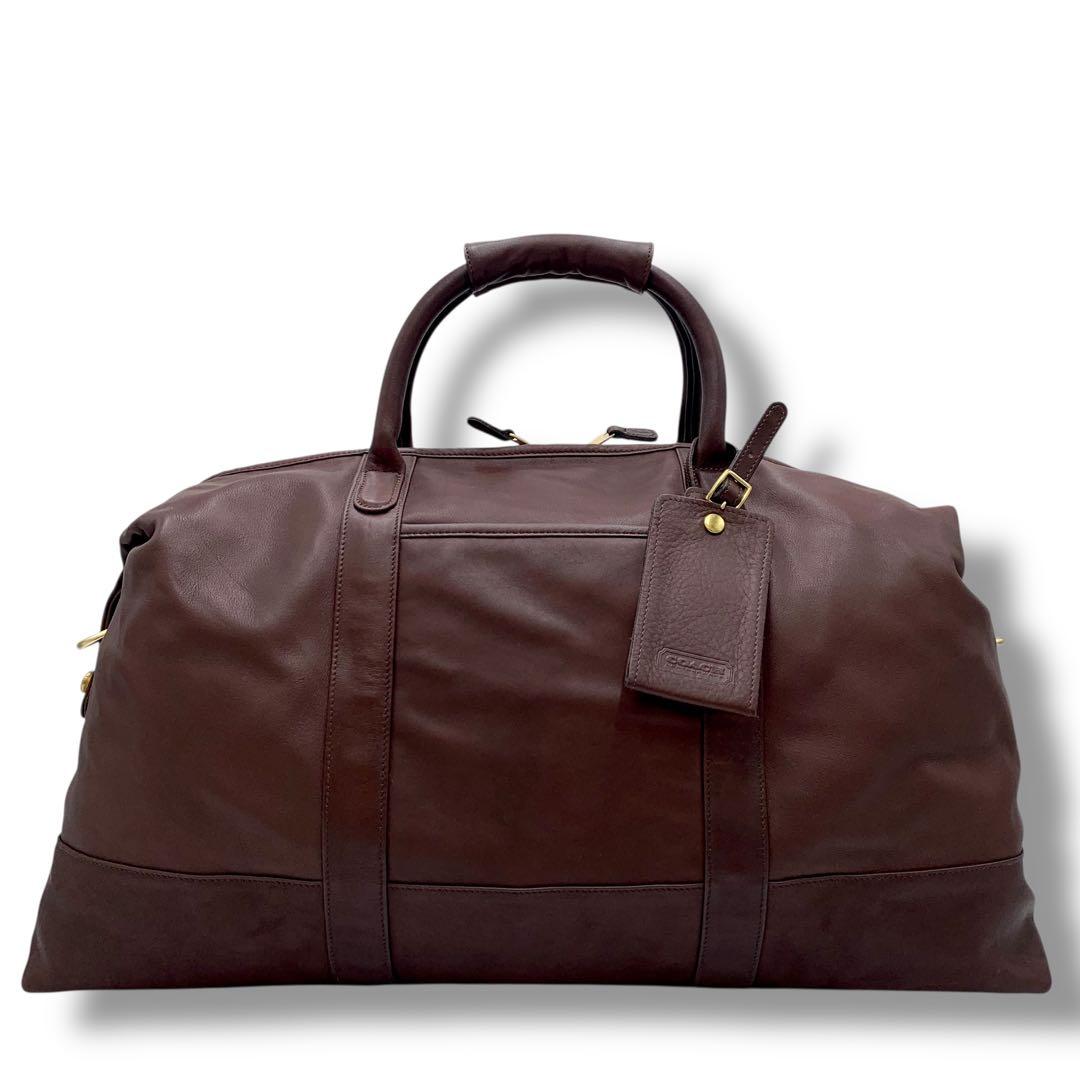 稀品・美品✨COACH コーチ 2way ボストンバッグ ダークブラウン 大容量