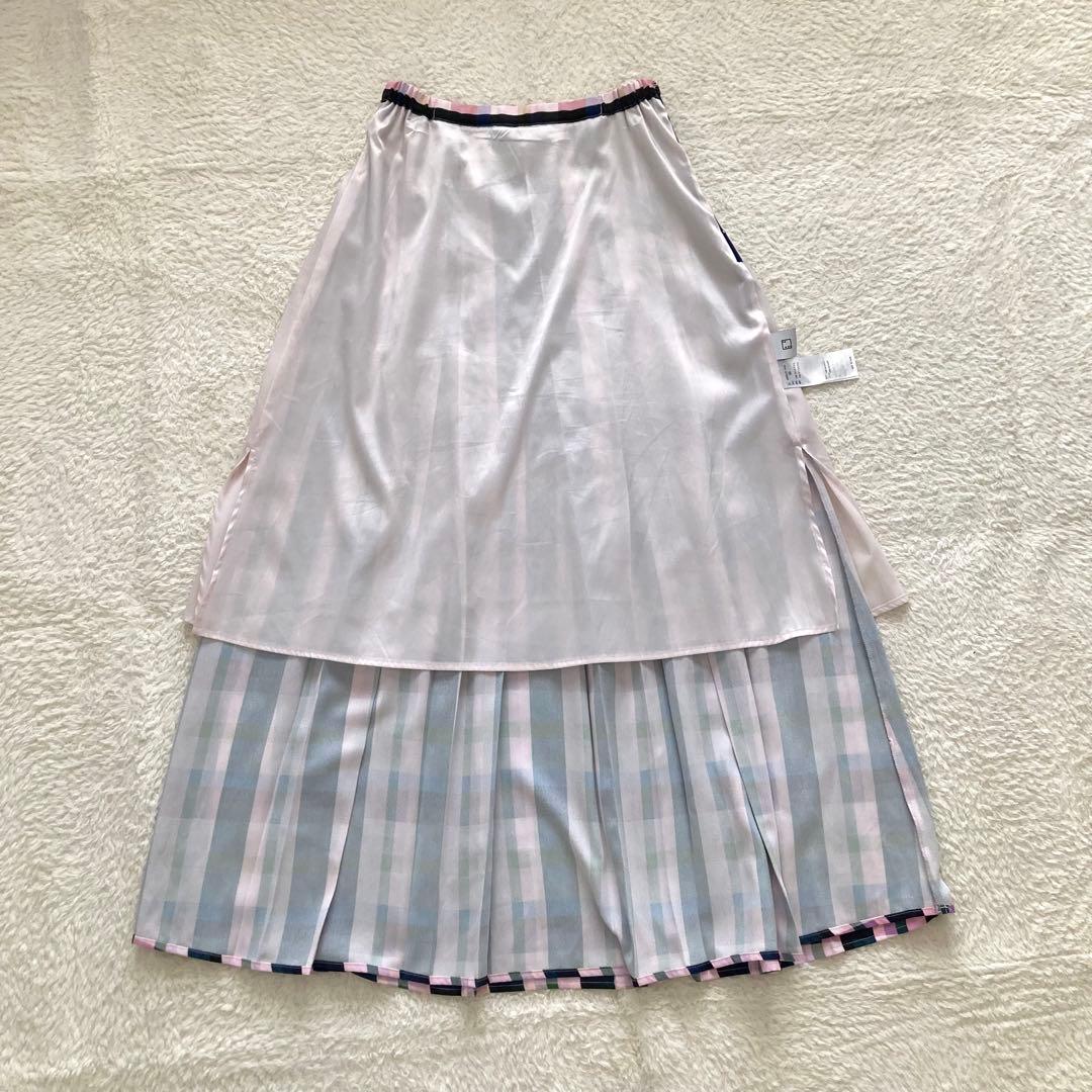 2023年 RIM.ARK リムアーク プリーツ スカート ロング チェック