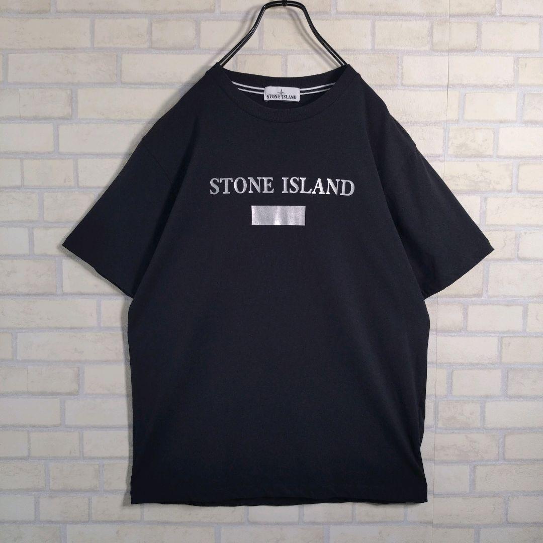 ストーンアイランド★センターロゴ コンパス バックプリント 半袖 Tシャツ XL