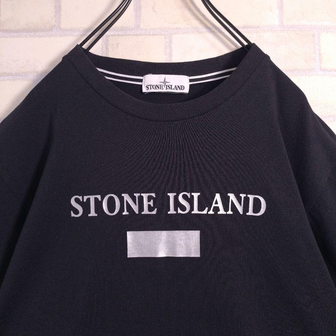 ストーンアイランド★センターロゴ コンパス バックプリント 半袖 Tシャツ XL