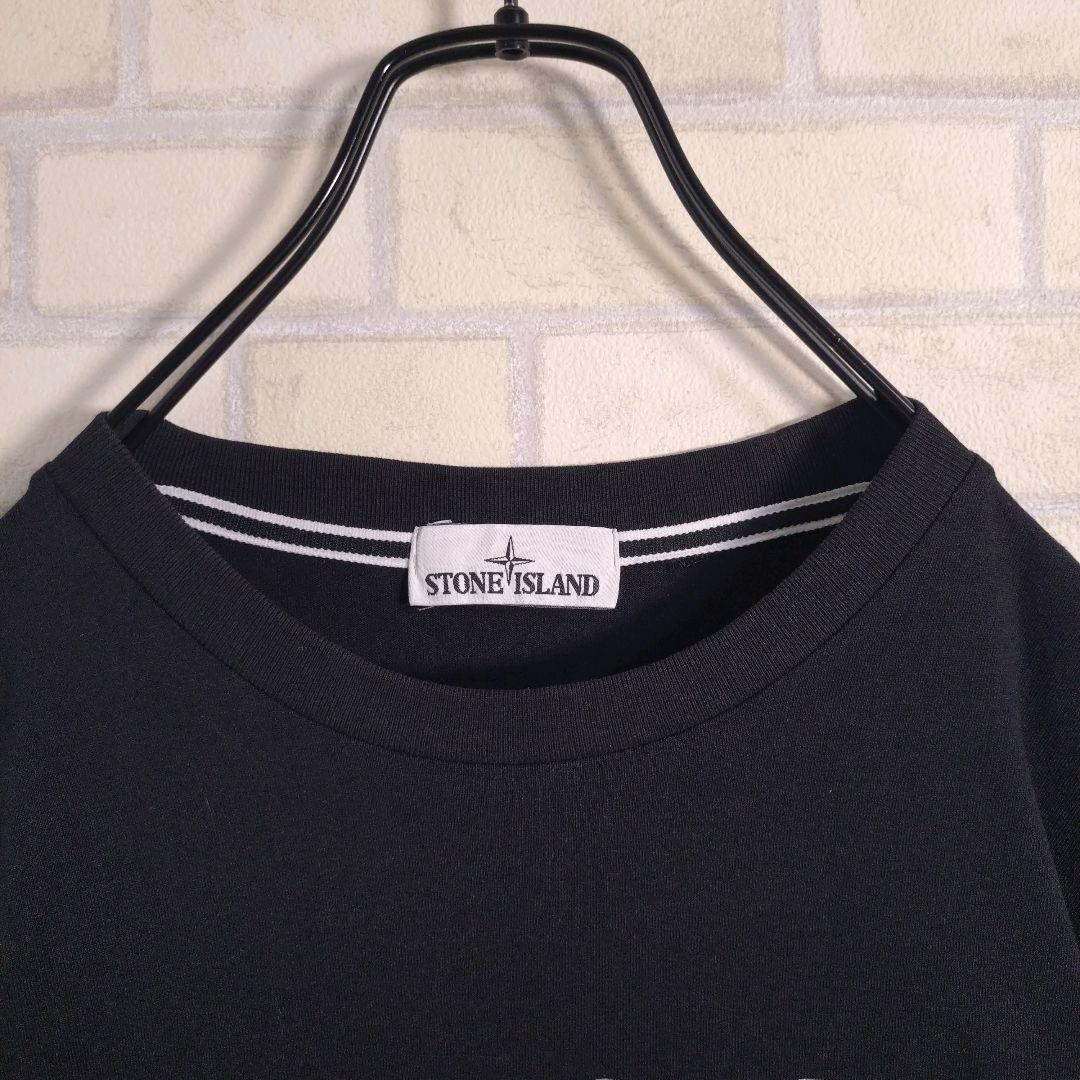 ストーンアイランド★センターロゴ コンパス バックプリント 半袖 Tシャツ XL