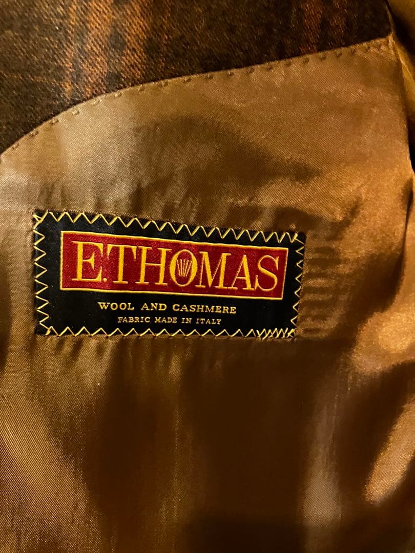美品　Savile Row ブラウンチェック テーラード　ジャケット　スーツ
