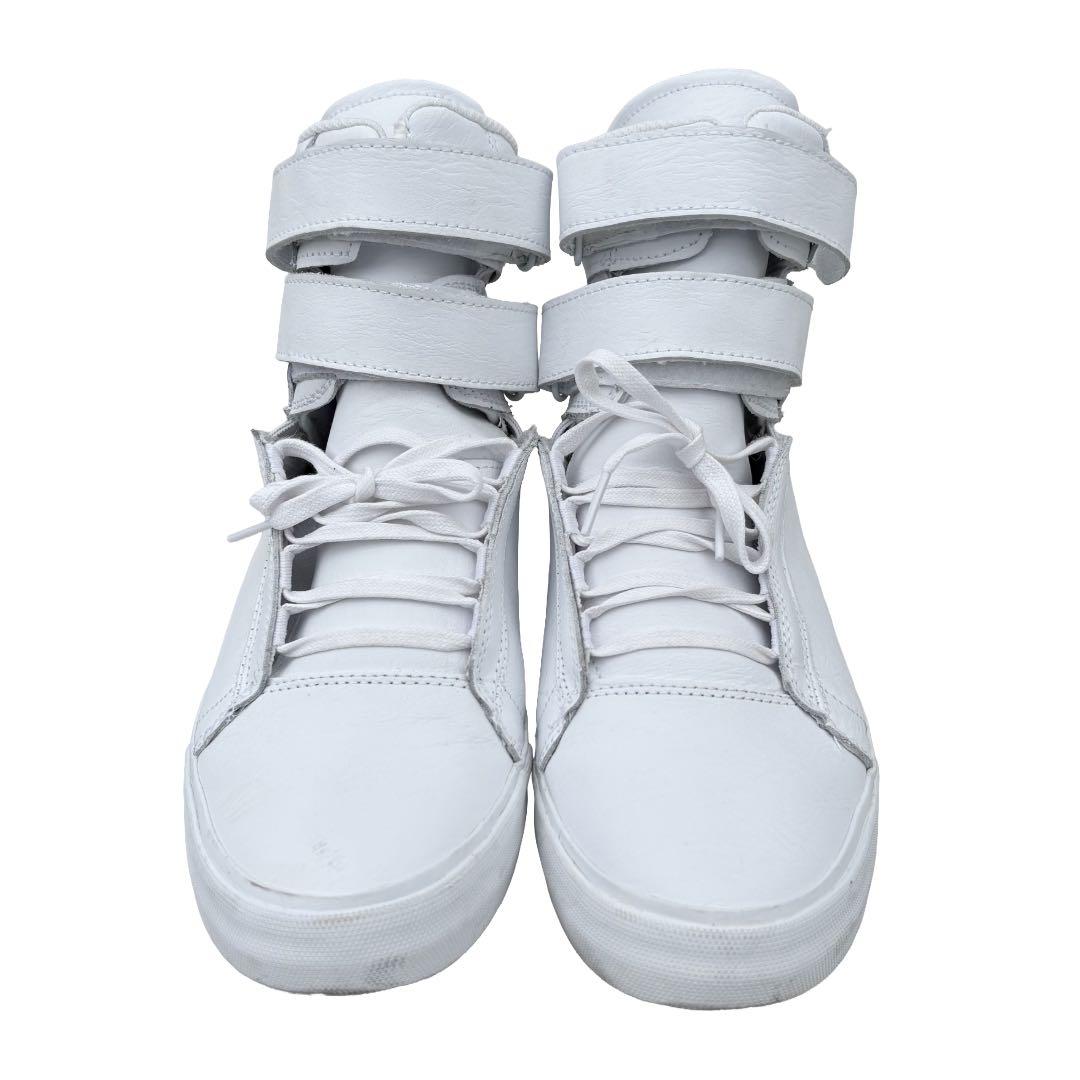 靴 SUPRA ARCHIVE WHITE HIGHCUT SNEAKERS Y2K