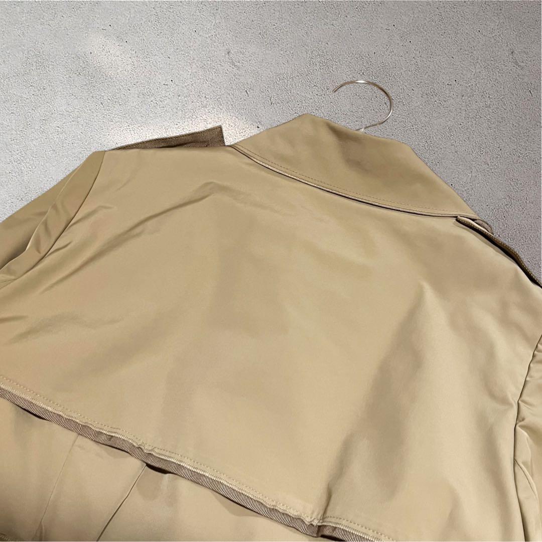 【美品】ランバンオンブルー　トレンチコート　ライナー　Aライン　ベージュ　36