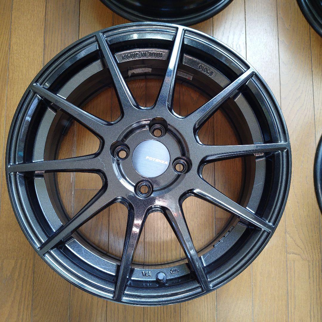 ポテンザ SW010 フロント15インチ　リア16インチ ブラック　4本セット