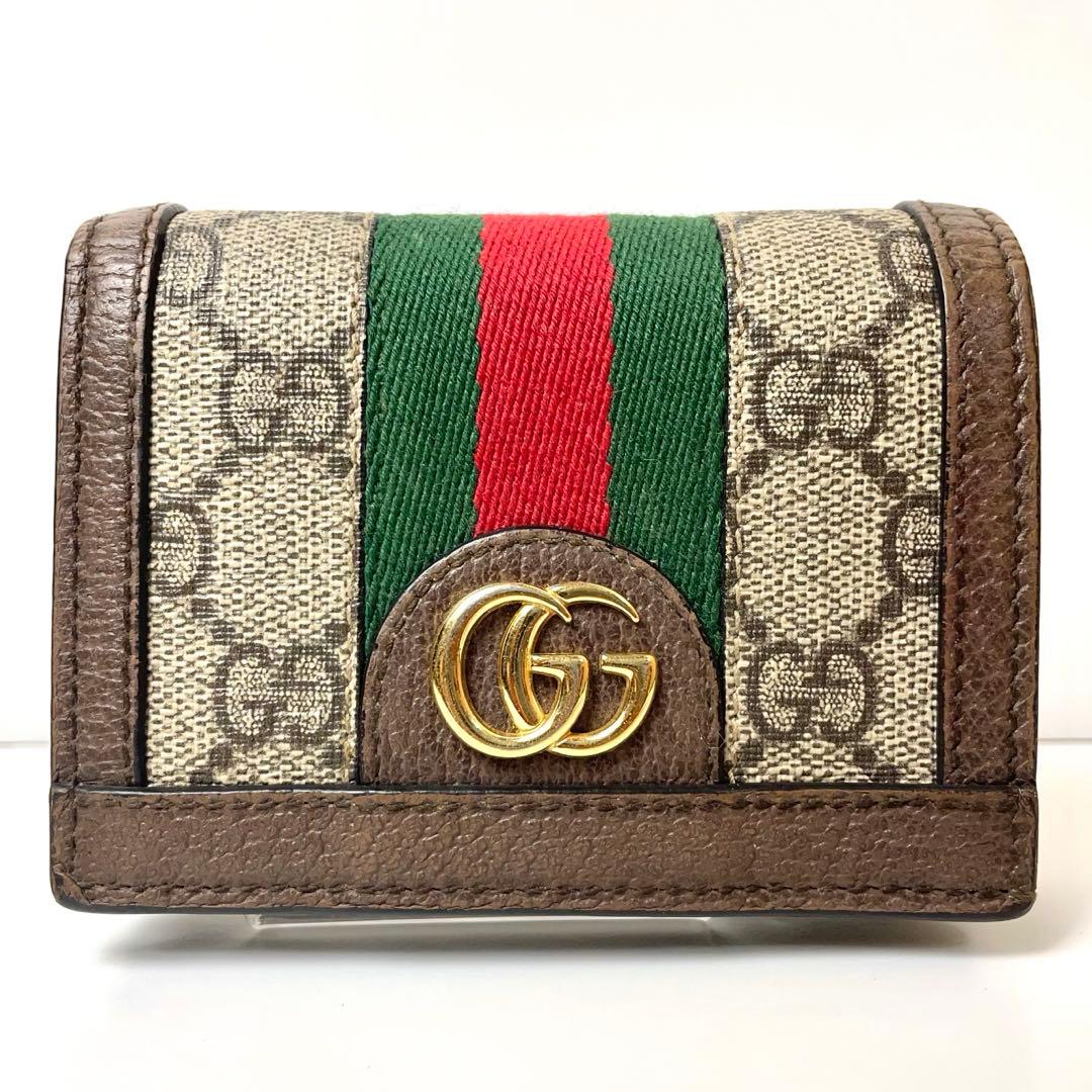 k*n様 グッチ　折り財布　オフディア　シェリーライン　マーモント　ロゴ金具　G