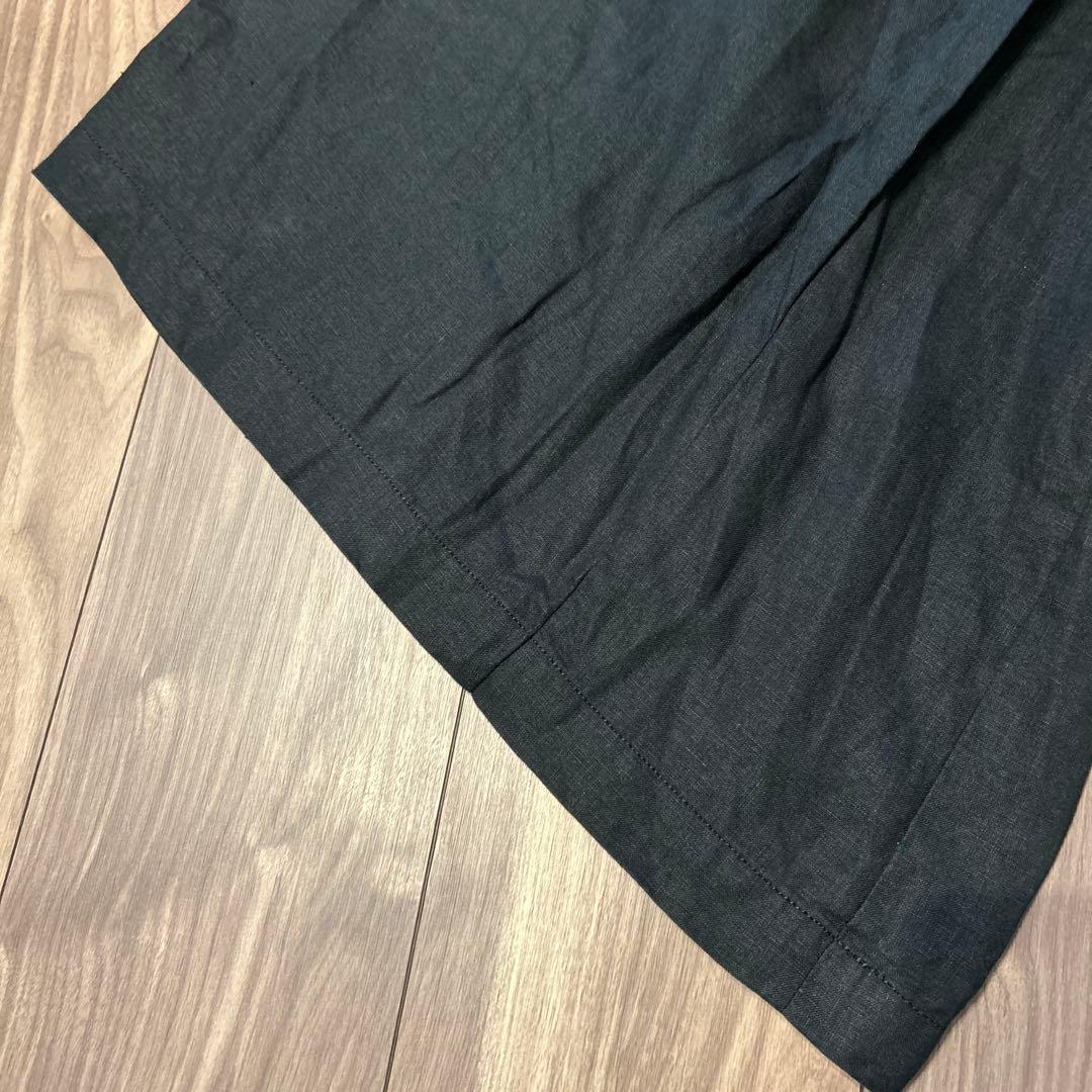 【美品】JOURNAL STANDARD リネンタックキュロット 36 ブラック