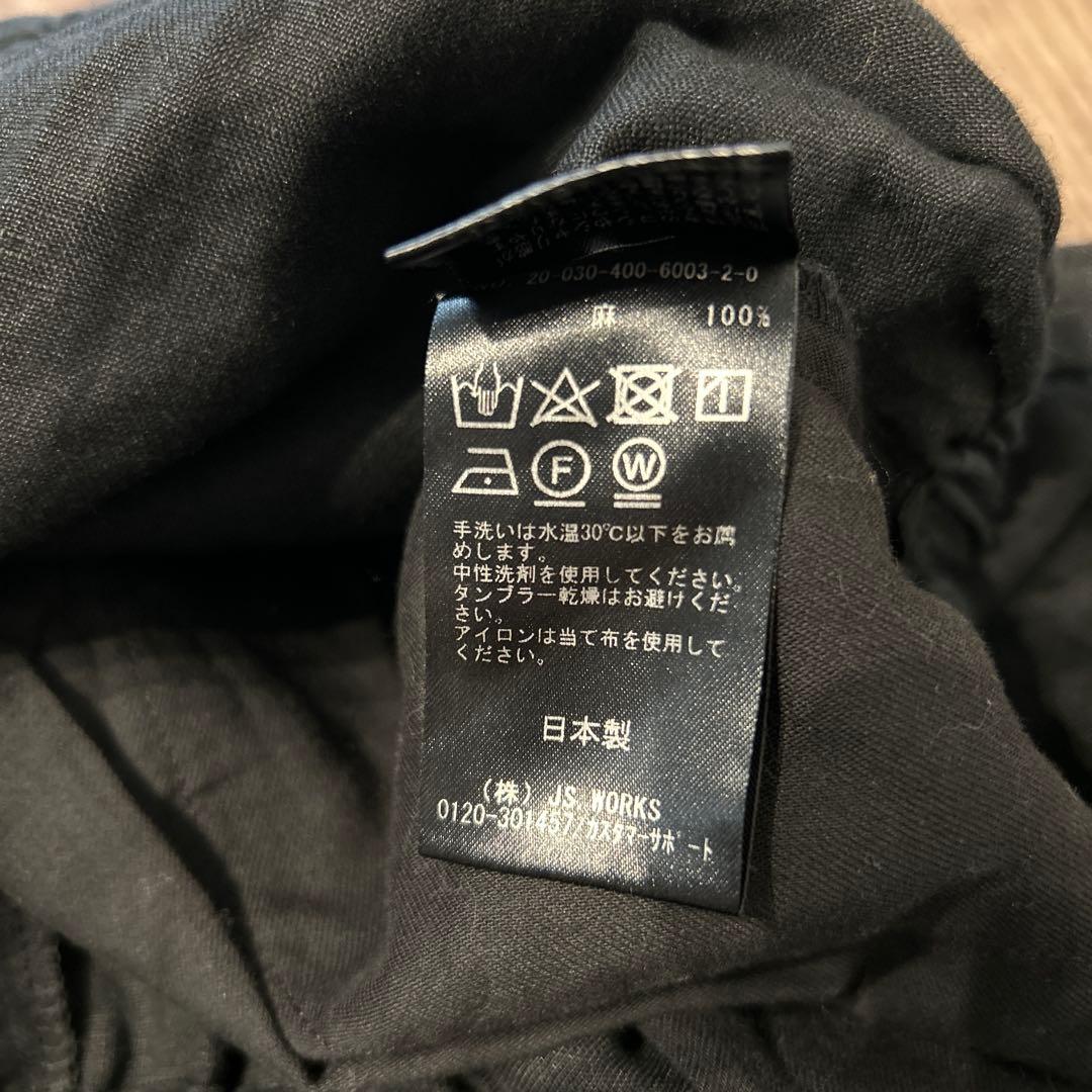 【美品】JOURNAL STANDARD リネンタックキュロット 36 ブラック