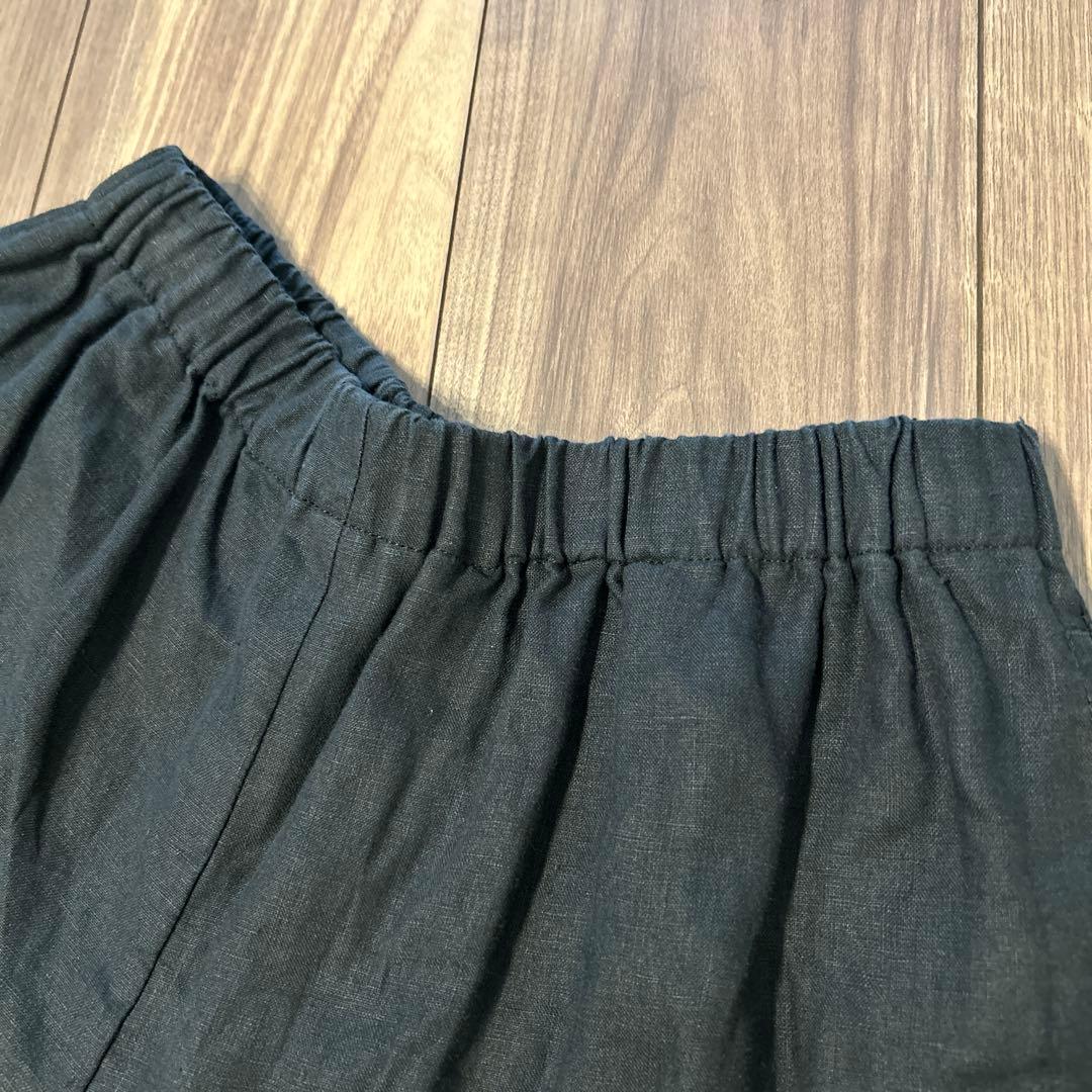 【美品】JOURNAL STANDARD リネンタックキュロット 36 ブラック