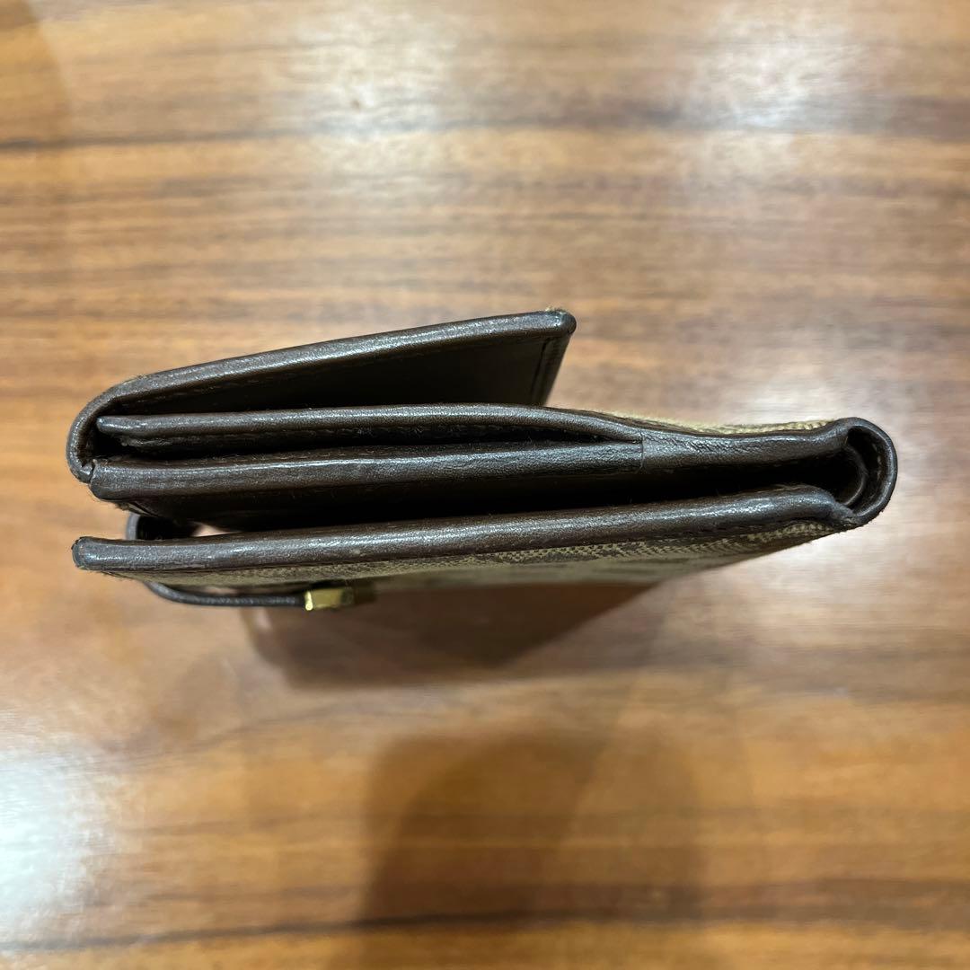 GUCCI 二つ折り財布 GGパターン ベージュ/ブラウン