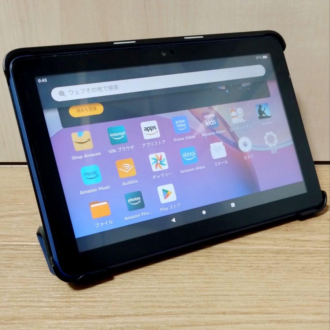 美品 Fire HD 8 第12世代(2022) 32GB ブルー カバー付き