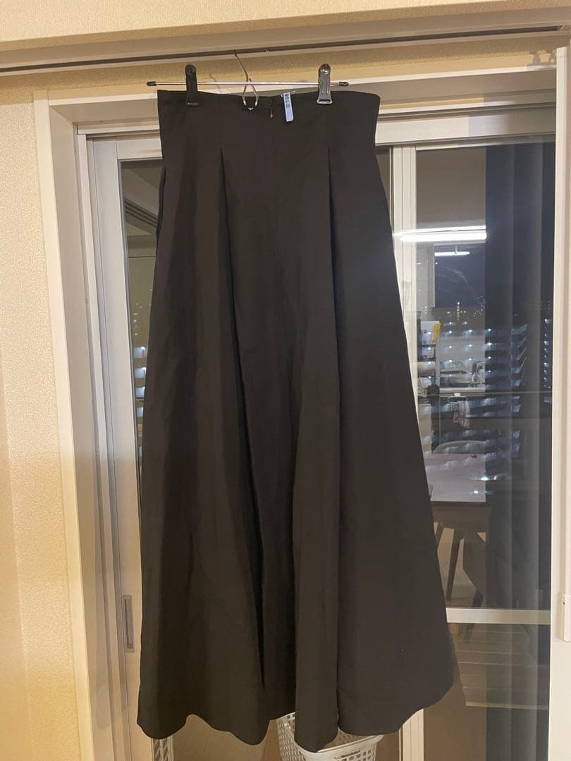 スカート CLANE high waist volume maxi skart