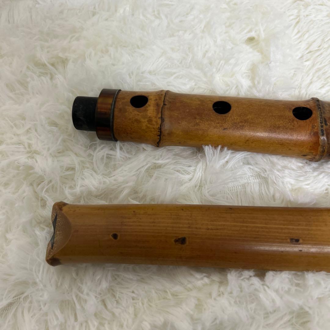 【希少品】尺八 竹仙 籐巻　約55cm
