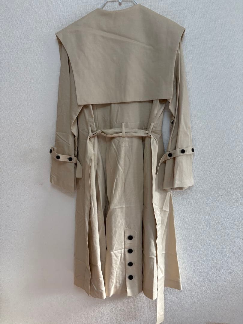 新品タグ付き✨️【LANVIN en Bleu】セーラーカラーコート ベージュ