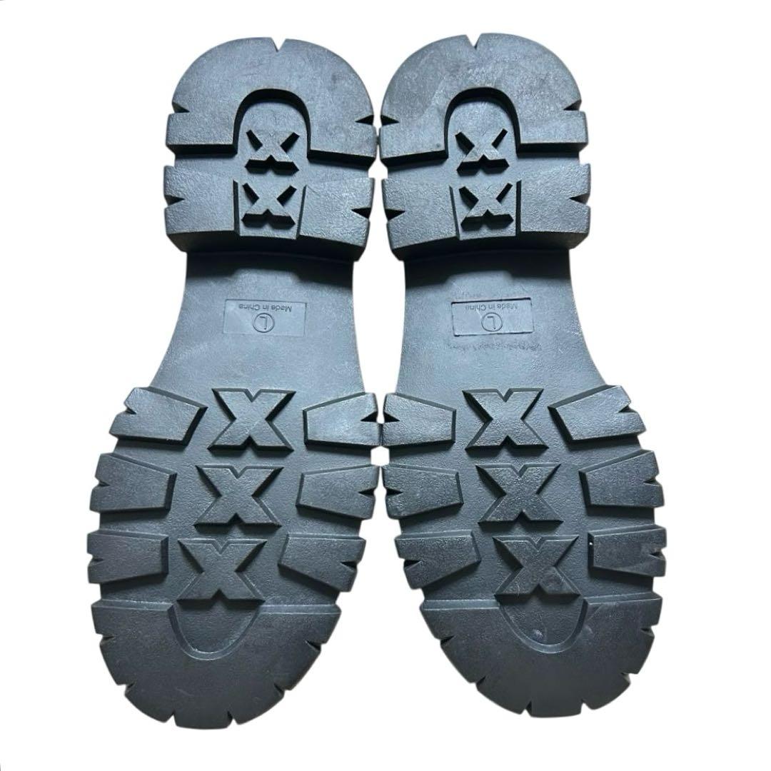 【極美品】fitfit ストレッチニット使いレースアップブーツ Lサイズ