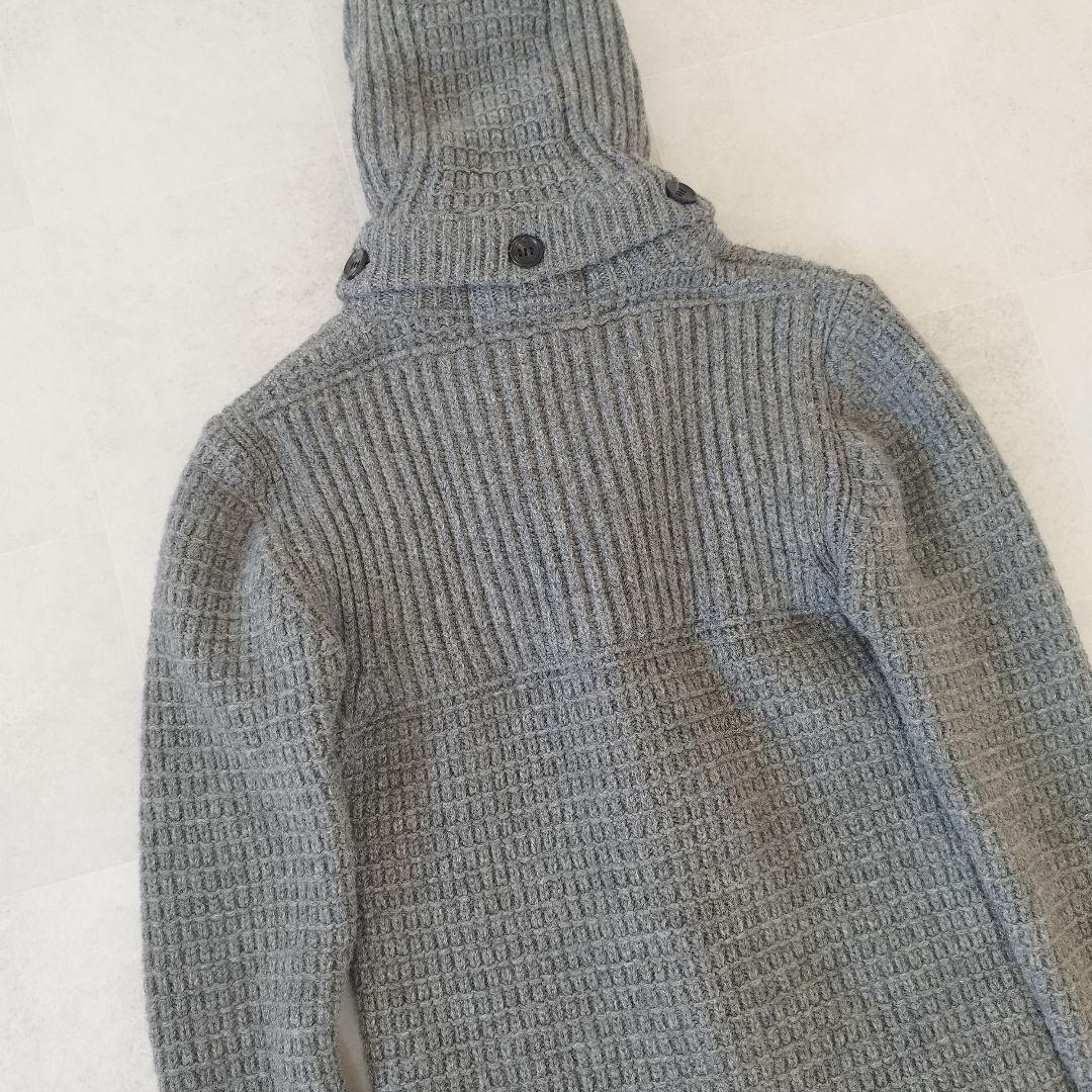 定価13.2万✨️ 完売品 AKM ニットダッフルコート Lサイズ グレー
