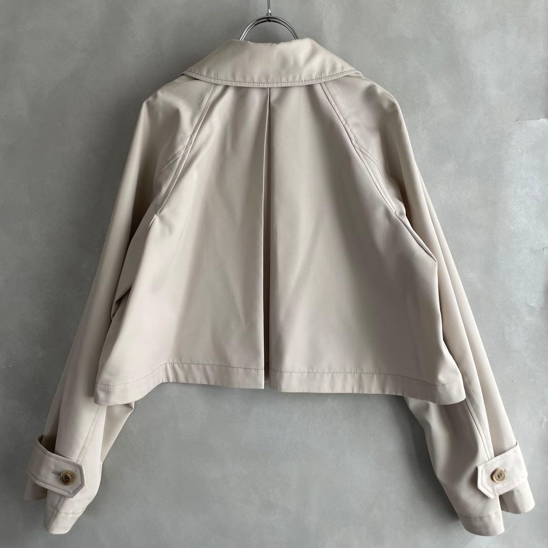 極美品✨ノーブル　25SS オーバーサイズ　ショートトレンチ　グレージュ　F