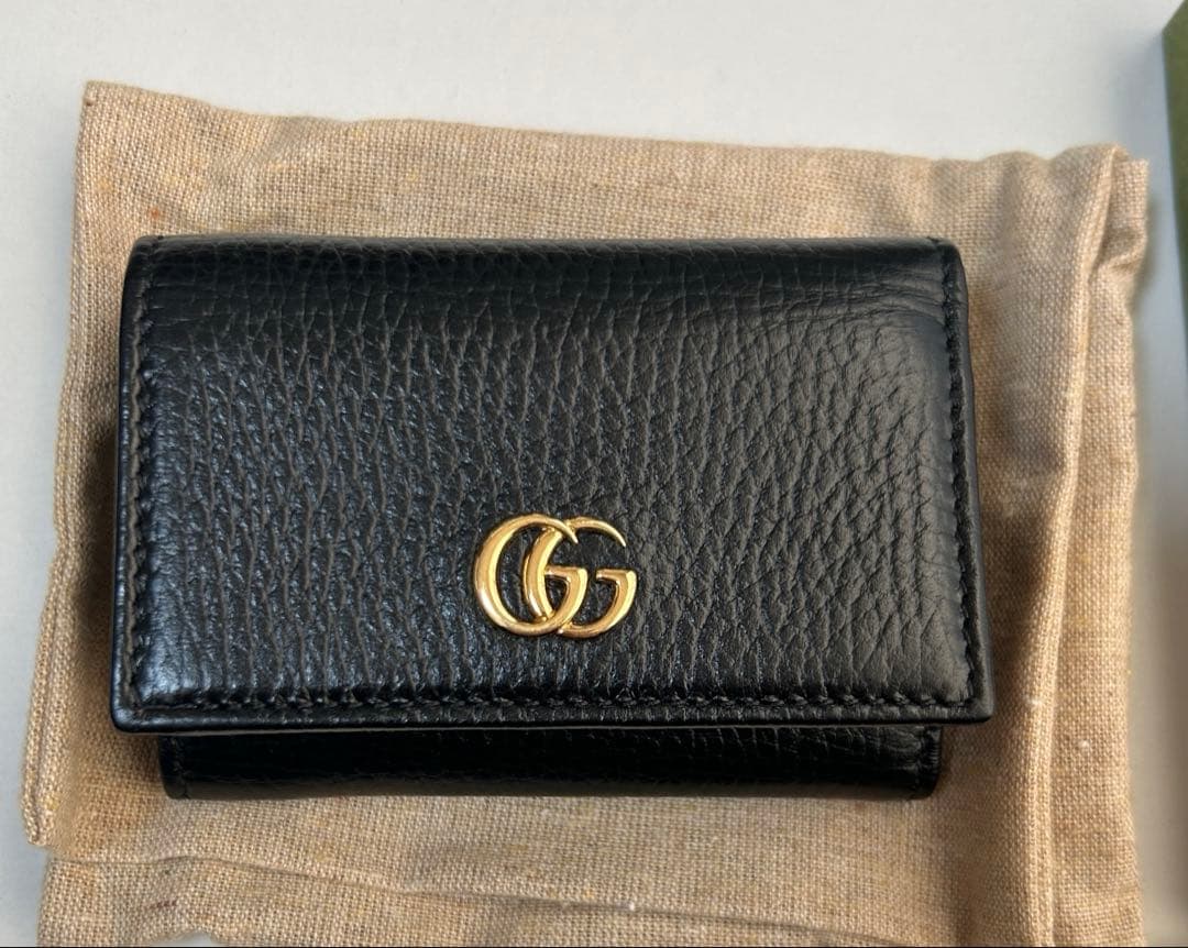 グッチ GGマーモント 三つ折り 財布 レディース