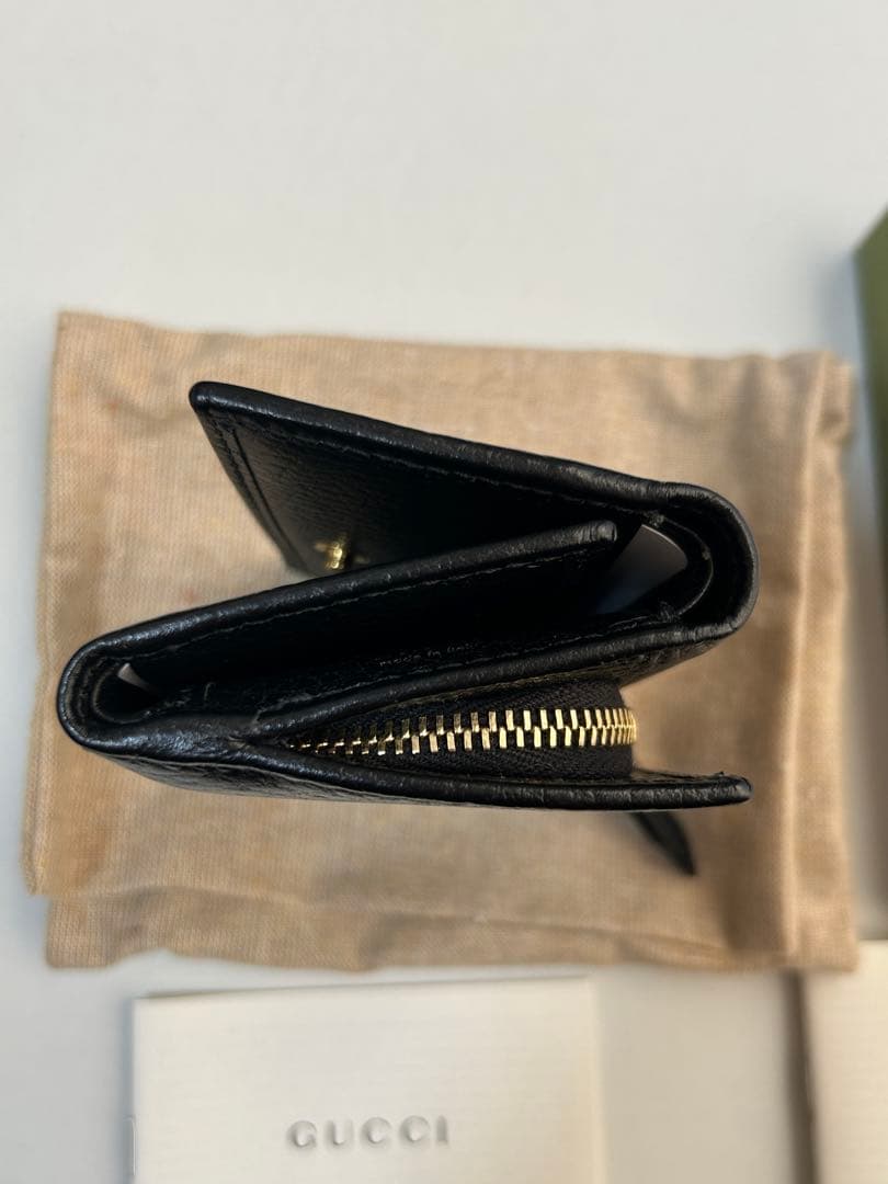 グッチ GGマーモント 三つ折り 財布 レディース